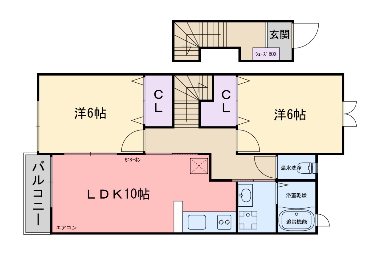 アーベイン浜田Ｃの間取り