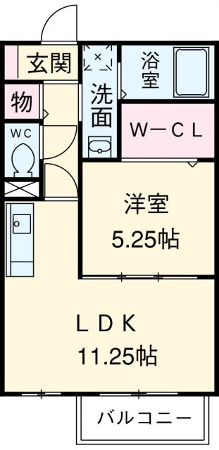 モナリエ青山の間取り