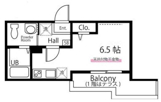 ハーミットクラブハウス金沢八景 A棟の間取り