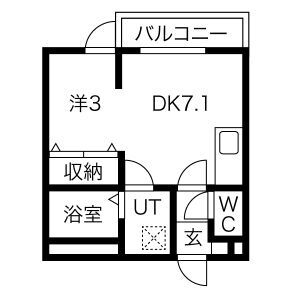 メリディアンなないろの里参番館の間取り