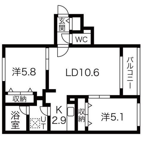 ブランシャール環状通東の間取り