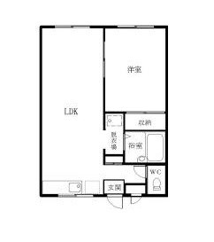 ＫコーポＲ-１の間取り