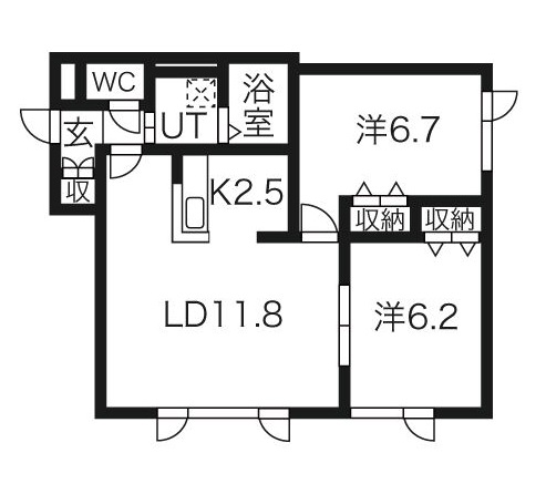 【アイル千歳の間取り】