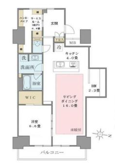 江東区東雲のマンションの間取り