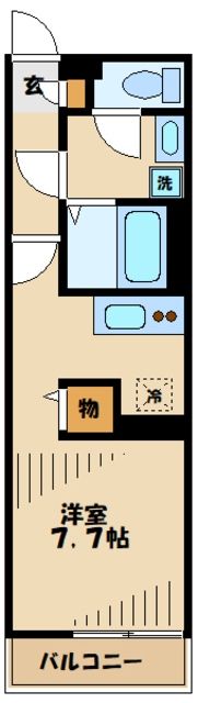 八王子市大塚のマンションの間取り