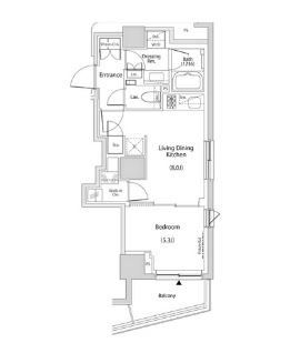 文京区目白台のマンションの間取り