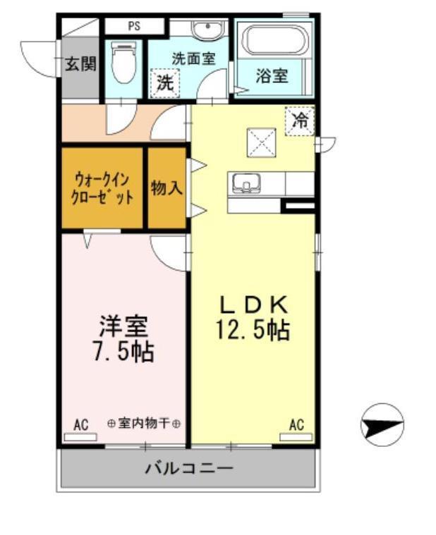 ＭＤＰマンション矢巾　Ｂの間取り