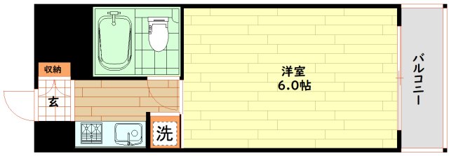地下鉄中央線 九条駅 徒歩5分 8階建 築39年の間取り写真