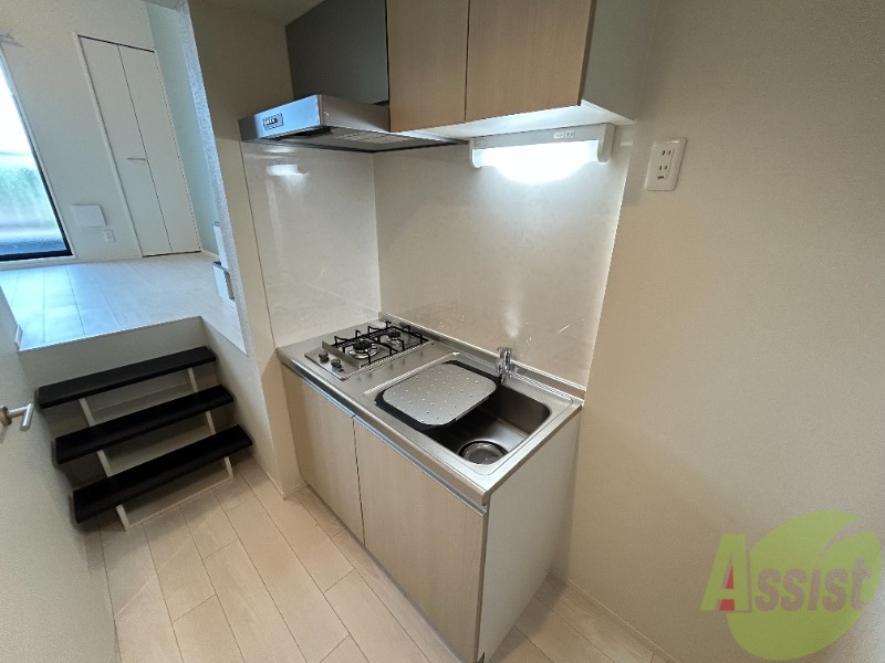 キッチン　キッチンはガス仕様になります。お料理がはかどりそうです。