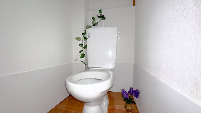 トイレ　※ホームステージングの写真となります。 　反転タイプの間取り