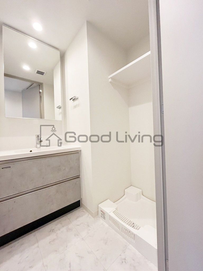 洗面設備　身だしなみもバッチリ