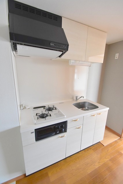 キッチン　ガス２口システムキッチン