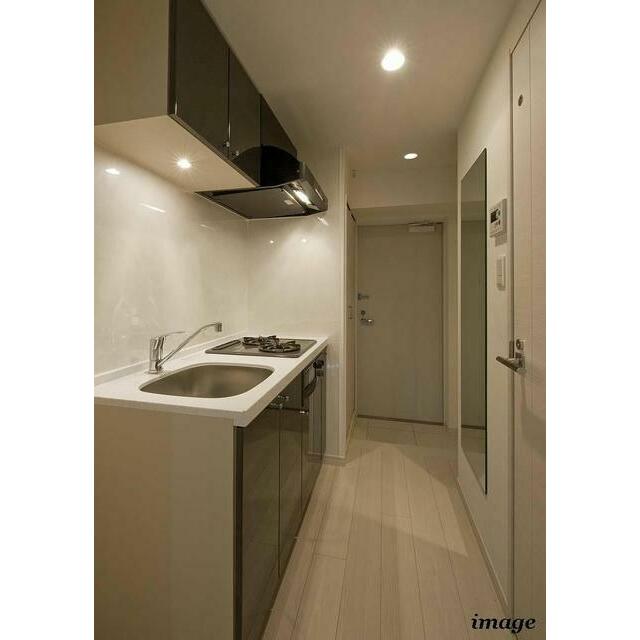 キッチン　2口ガスグリル付システムキッチン