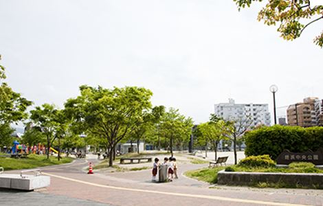 公園　姪浜中央公園（公園）まで450m