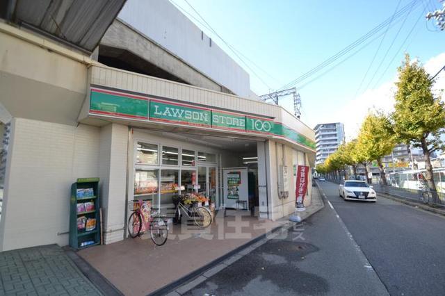 コンビニ　ローソンストア100　杭瀬駅前店（コンビニ）まで93m