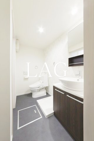 洗面設備　洗面台です。