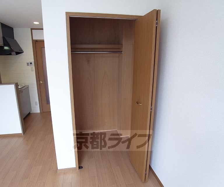 収納　奥行きのある収納ですね。
