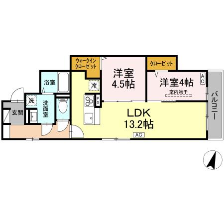 D-ROOM八本松1丁目の間取り写真