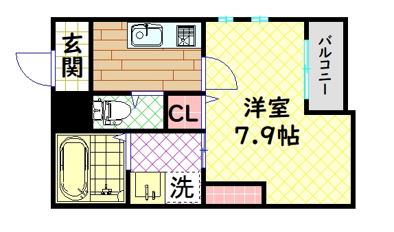 大町東エヌエムスワサントディセットの間取り写真