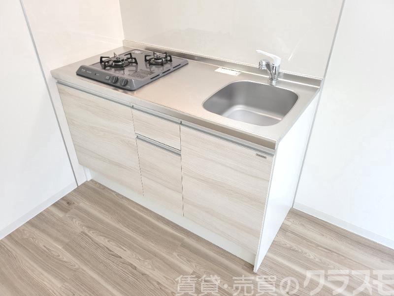 キッチン　２口コンロのシステムキッチン♪