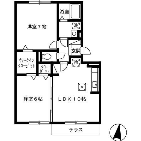 フォンティーヌの間取り写真