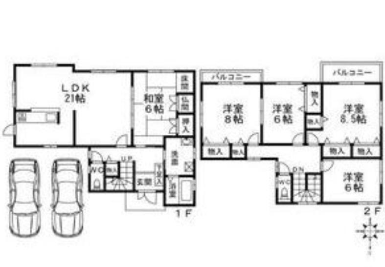 青葉台3丁戸建の間取り写真