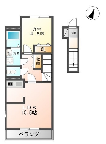 ＪＲ常磐線 泉駅 徒歩48分 2階建 築11年の間取り写真