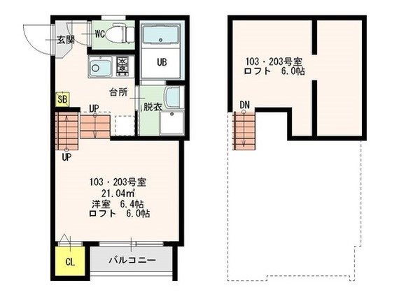 Roca姪浜の間取り写真