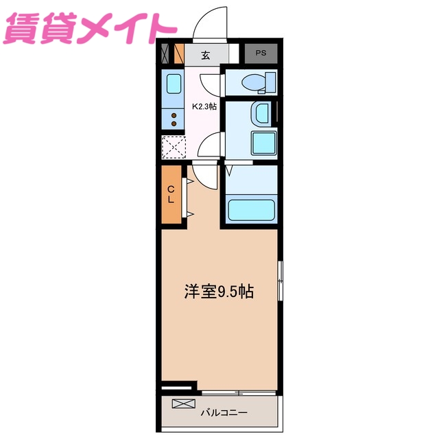 ショコラたるさか Aの間取り写真