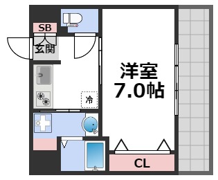 エイペックス四天王寺IIの間取り写真