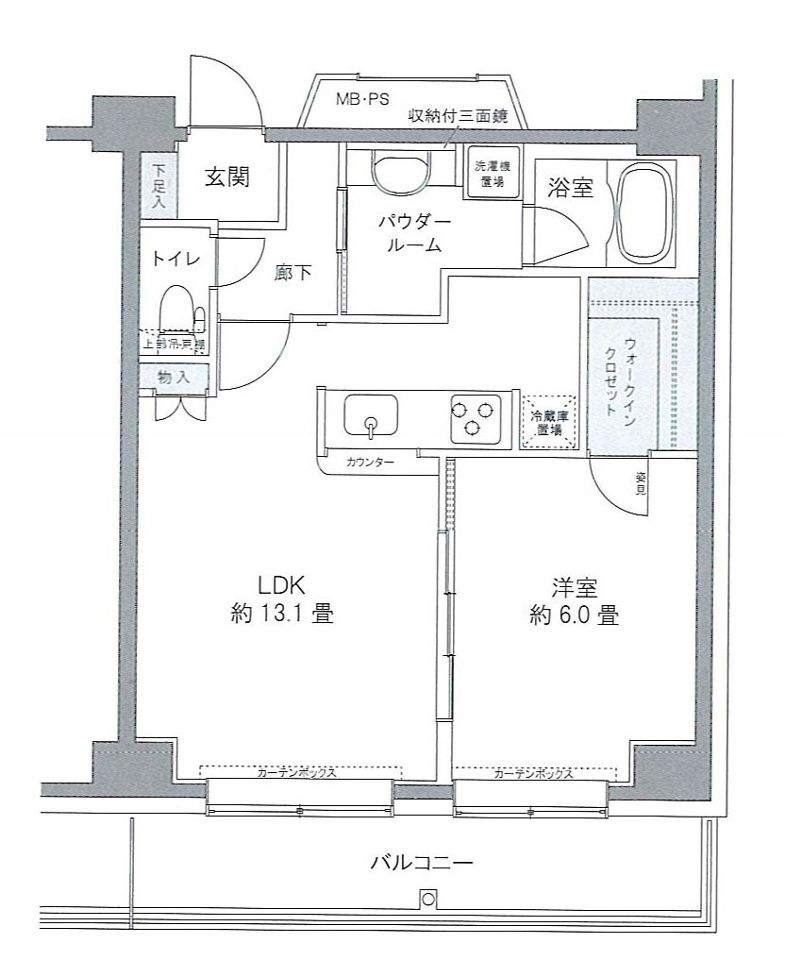 プライムアーバン豊洲の間取り写真