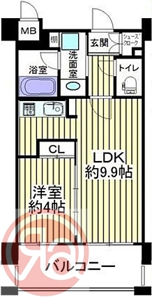 ラブニール西長堀パークフロントの間取り写真