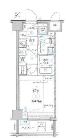 レアライズ立川の間取り写真