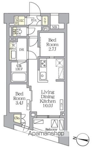 NOGATA RESIDENCEの間取り写真