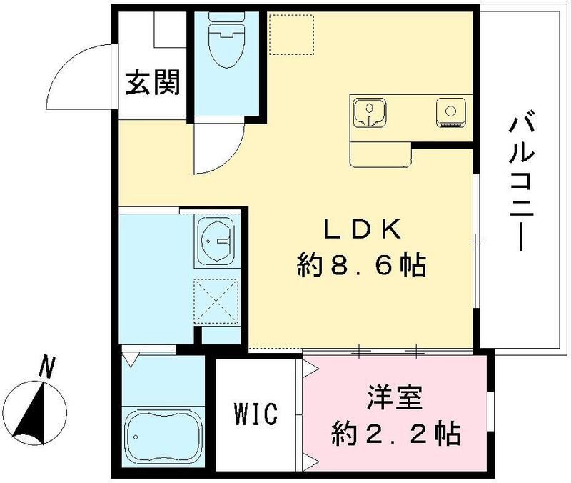 京阪本線 香里園駅 徒歩4分 3階建 築2年の間取り写真