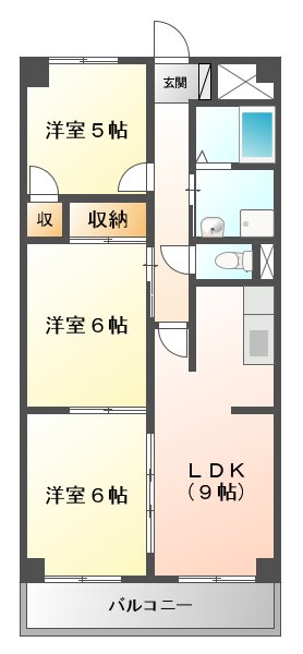 クレセント桜島の間取り