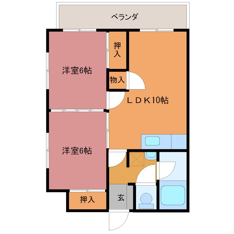 サンハイツ遠の森の間取り