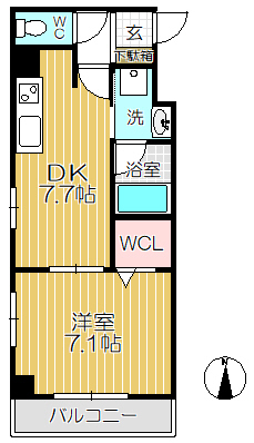 SMK福住の間取り写真