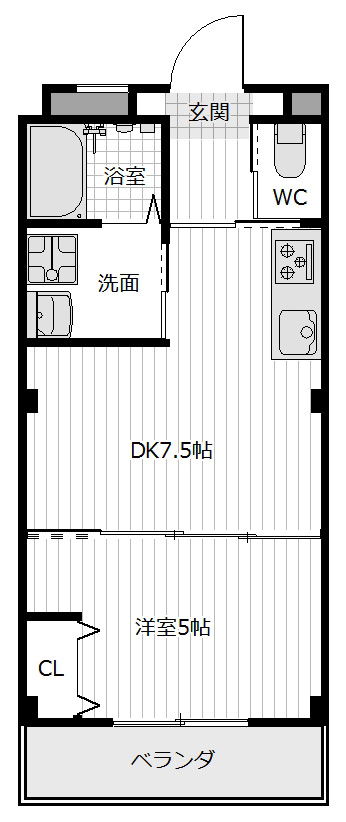 【ピース・スクエア八万II　Ａの間取り】