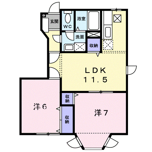 コッコアナ１の間取り