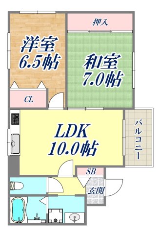 MS園田の間取り