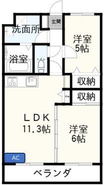 ドルチェ弐番館の間取り