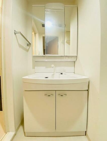 【熊本市東区月出のマンションの洗面設備】