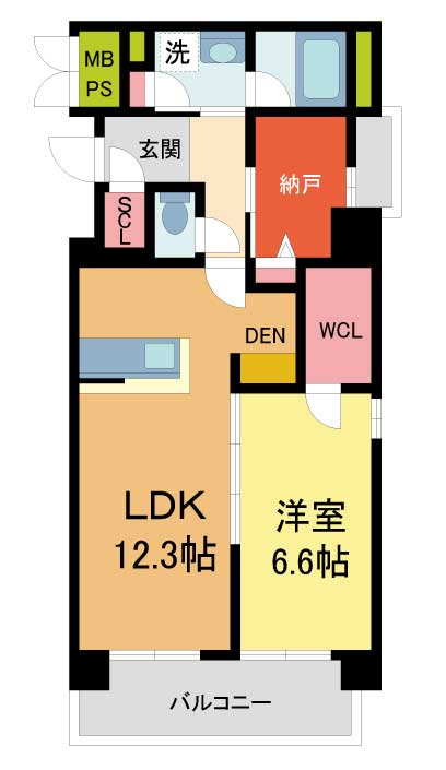 シャーメゾン川西中央の間取り