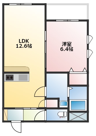 ＲＥＧＩＤＩＡ小白川の間取り