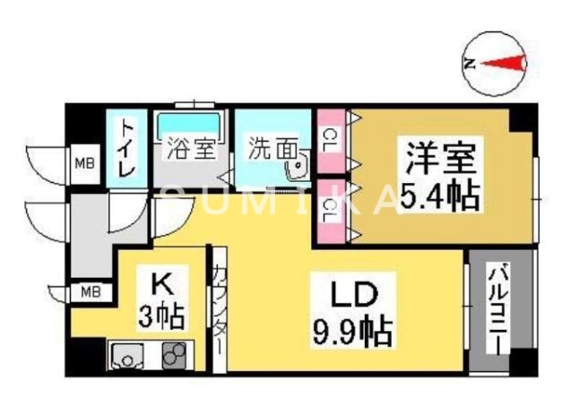 クレストシティ中井町の間取り