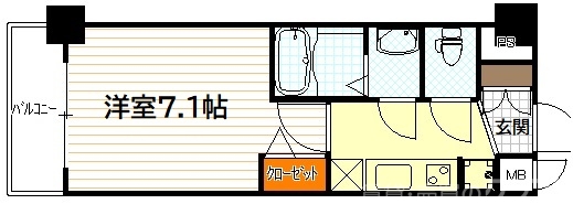 プレデコート西京極の間取り