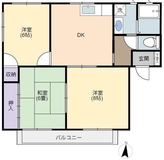 サンハイムの間取り