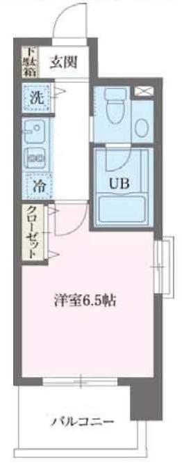 新宿区早稲田鶴巻町のマンションの間取り