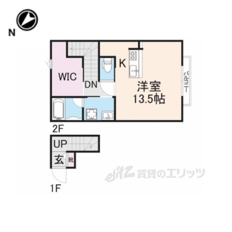 彦根市西今町のアパートの間取り